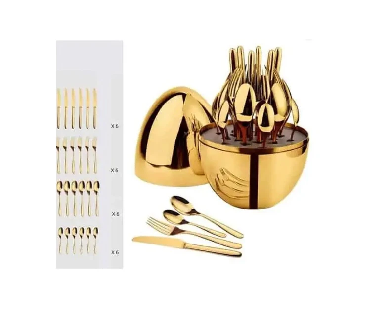Set Tacâm 24pcs + Suport Inox + PVC A-13835 Wei